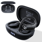 TREBLAB X3 Pro - Ultra Comfortable Earhooks, Pure-HD Sound, Punchy Bass, 145H Battery, Waterproof & Sweatproof Bluetooth Earbuds, Mics for Calls, True Wireless Ear Buds for Sports Workout Running