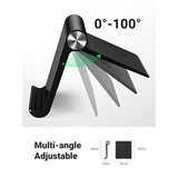 UGREEN Cell Phone Stand for Desk Phone Holder Foldable Portable Adjustable Compatible with iPhone 16 15 14 13 Pro Max, iPhone 12 11 Plus SE XS XR 8 7, Office Desk Travel Accessories, Black