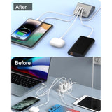 Usb C Charger Block 25W, Multiple Usb Charging Station For Iphone 15/14/13/12, Ipad, Samsung Galaxy, Google Pixel, And More(Black 25W)