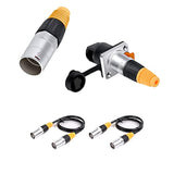 10Pcs Rj45 Waterproof Panel Connector,Cat5E Ethernet Feed-Through Female Socke