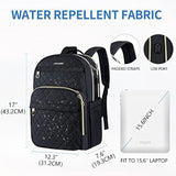 Laptop Backpack 15.6 Inch Stylish Daypack With Usb Charging Port, Waterrepellent Nylon Backpack Backpack For Travel/Business/Women/Black