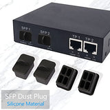 20Pcs Sfp Port Anti Dust Cover Cap Sfp Dustproof Plug Soft Silicone Protector For Ethernet Switch, Router And Network Interface Card,Etc.