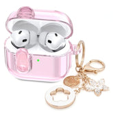(With Lock) Clear Case Compatible For Cute Apple Airpods Pro 1/2 Cases Women, Tpu Transparency Air Pods Pro 1St 2Nd Generation Earbuds Case Bling Keychain For Airpod Ipod Pro2/1