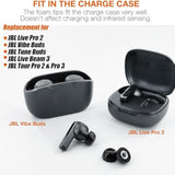 Memory Foam Eartips Replacement For Jbl Live Pro Tws 2 & Jbl Vibe Buds & Jbl Tune Buds & Jbl Live Beam 3 & Jbl Tour Pro 2 / Pro 3 Earphone Earpad
