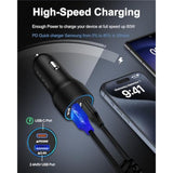 Pixel 9A 8 Pro Fast Car Charger Usb C Cigarette Lighter Adapter 5.4A Type C Cargador Carro Rapid Charging Car Block Compatible With Google 10Pro Xl/9/8A/7A/7 Pro/6/6A/6 Pro/5A/5/4A/4 Xl, Iphone 17/16E