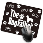 The Dogfather Funny Mouse Pad For Desk, Dog Lover Gifts, Cute Mousepad Gifts For Dog Dad Friend, Office Gifts For Colleagues Pet Lover, Father'S Day Birthday Gifts For Dogfather