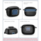 Secure Lock Case Cover for JBL Tune Buds 2 with Cleaner Kit and Keychain - Compatible with JBL Tune Buds 2nd Gen Earbuds Charging Case