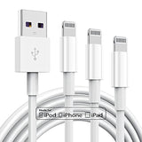 3 Pack Apple Mfi Certified Charger Cable 6Ft, Lightning To Usb Cable Cord 6 Foot, 2.4A Fast Charging,Apple Phone Long Chargers For Iphone 13/12/11/11Pro/11Max/ X/Xs/Xr/Xs Max/8/7/6