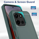 Motorola Moto G 2026 Dual Layer Protective Case with HD Screen Protector - Military Grade Bumper for Moto G 2025/G Play 2026, Dark Green