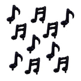 10 Pcs Music Note Black Balloons - 17 Inch Happy Birthday Banner - Use For Birthday, Baby Shower, Outdoor & Home Parties