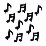 10 Pcs Music Note Black Balloons - 17 Inch Happy Birthday Banner - Use For Birthday, Baby Shower, Outdoor & Home Parties