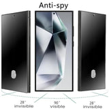 2 Pack Matte Privacy Tempered Glass For Samsung Galaxy S25 Ultra Anti-Glare Anti-Spy Screen Protector Film Support Finger Unlock 6.9 Inch
