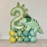Sage Green 3 Number Balloon,Olive Green 3 Balloons 40 Inch Large Helium Foil Mylar Birthday Balloons For Boy Girl Baby Shower Birthday Jungle Party Decorations