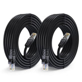 Maximm Cat 6 Ethernet Cable 25 Ft, (2-Pack) Cat6 Cable, LAN Cable, Internet Ca