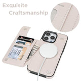 For Iphone 14 Pro Max 6.7" Wallet Case Magsafe With Card Holder Slot?Compatible With Magsafe? Folio Flip Pu Leather Double Magnetic Rfid Design (Pastel Check Vibes)