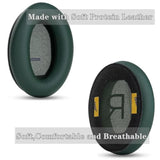 Ear Pads Cushions + Headband Replacement Earpads Compatible With Bose Quietcomfort 45 Qc45 35 Qc35, Qc35 Ii Over-Ear Headphones Easy Diy Installation,Protein Leather Parts (Green Kit)