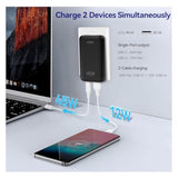 65W Flat Usb C Wall Charger,Folding Travel Dual Port Usb Wall Charger, For Laptops, Tablets, Phones, Black (Black-New)
