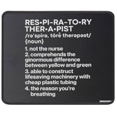 Funny Respiratory Therapist Definition Mouse Pad - Therapy Rt Care Week Gift Mousepad Mouse Mat For Office Laptop 9.5 In, Medium, Black