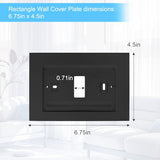 For Emerson F61-2663 Wall Plate, Fits For Sensi Wi-Fi Programmable Thermostat White (Black)