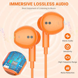 USB C Headphones for iPhone 17 Pro Max Air 16 15, Type C Earphones with Microphone Magnet Stereo Wired Earbuds for Galaxy S26 S25 Ultra S24+