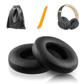 Replacement Ear Pads For Beats Solo2 & Solo3 Wireless On-Ear Headphones – Soft Memory Foam Cushions With Premium Protein Leather – Comfortable, Durable, Thicker & Easy To Install (Black)