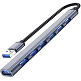Usb Hub 3.0 With 7 Ports, Aluminium Usb 3.0 Hub Usb Splitter Usb Extender For