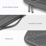 MOSISO 13-14 inch Laptop Hard Case, 13.3 inch Waterproof Shockproof Computer Bag Compatible with MacBook HP Dell, Symmetrical Trapezoid EVA Carrying Laptop Sleeve Hard Shell with Handle, Gray