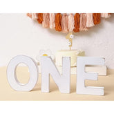 Wooden One Letter Sign For 1St Birthday - Wooden One Table Centerpieces, 1St Birthday Decorations, One Standing Letters For 1St Birthday, First Birthday Photo Shoot Prop