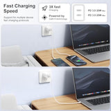 40W Dual Usb C Charger Block,2-Port Fast Usb-C Power Adapter Wall Charger Plug Type C Charging Block For Laptop Computer & Tablets/Phones Iphone 15/14/13/12/11/X, Ipad,Samsung,Google ?2 Pack?