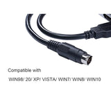 Plc Micrologix Cable Usb Interface Compatible Plc Micrologix 1000, 1200, 1400 Series With Usb-1761-Cbl-Pm02 8 Pin Round Aapater