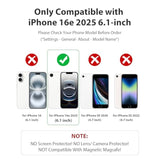 Case For Iphone 16E 2025, Heavy Duty & Rugged Dual-Layer With Usb C Port Anti Dust Protection Shockproof Phone Cases, Anti-Scratch Armor Back Cover For Iphone 16E 2025 6.1-Inch, Blue Green