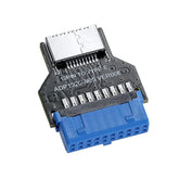 Usb 3.0 19Pin Header To Type-E Front A-Key Interface-Extend Usb Ports To Pcs F