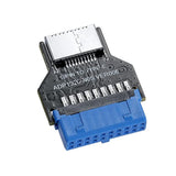 Usb 3.0 19Pin Header To Type-E Front A-Key Interface-Extend Usb Ports To Pcs F