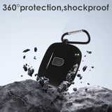 TAGRY X08 Wireless Earbuds Premium Silicone Case with Carabiner, Black
