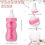 512 Pcs Baby Shower Games Guess How Many Pacifiers Sign 100 Small Guessing Games 10 Hb Pencils 750Ml Milk Bottle 400 Acrylic Pacifiers Decoration For Guest Gender Reveal(Pink,Flower)