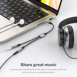 Usb C To Dual 3.5Mm Female Headphone Splitter,Type C To Dual 3.5Mm Female Headphone Adapter Compatible With Pixel 7 6, Galaxy S23 Iphone 15 Pro Max/Pro/Plus