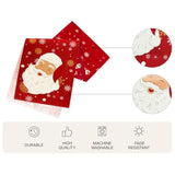 Red Santa Claus Christmas Table Runner - 13 X 72 Inch - Seasonal Winter Xmas Holiday Farmhouse Style Kitchen Dining Table Decoration For Indoor Outdoor Home Party