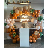 Fall Balloon Arch Kit with Burnt Orange Cream Peach Terracotta Balloons for Baby Shower