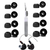 8 Pairs Replacement Ear Tips Compatible With Linsoul Simgot, With 3 In 1 Cleaner Kit, Silicone Ear Tips (Xs/S/M/L)