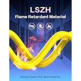 Cat6 Ethernet Cable 15Ft, High Speed Shielded (Sftp) 1000Mbps 250Mhz Lszh Cat6