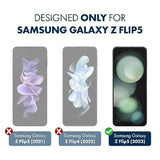 ArmorSuit 2+2 Pack Paper-Feel Texture Screen Protector for Samsung Galaxy Z Flip 5 (2023 Release) Case Friendly MilitaryShield Matte Film - Made in USA