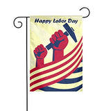 Happy Labor Day Celebrate Garden Yard Double Sided Vertical Flag 12 X 18 inch Indoors Outdoors Perfect Decoration