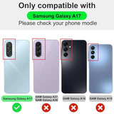 for Galaxy A17 5G with 2 PCS Screen Protectors,Soft Liquid Silicone Anti-Scratch Protective Shockproof Florals Cover Girls Women Galaxy A17