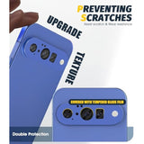 (2 Pack) Camera Lens Protector Compatible For Google Pixel 10 (Not For Pro/Xl Model), Protector De Cámera Premium Metal And Glass Precise Camera Cutouts High Definition Anti-Scratch - Blue