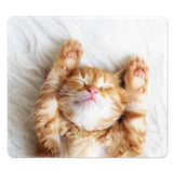 Mouse Pad, Minimalism Marble Style Computer Pad, Anti-Slip Rubber Mouse Mat With Stitched Edges For Gaming, Office, Laptop, Pc, Women, 9" X 8" Thick 3 Mm, Cute Cat