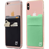 Stick-On Wallet & Card Holder for Phone Case - Black (2-Pack)