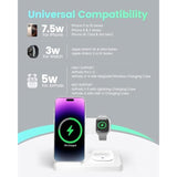Wireless Charger Charging Station: 3 In 1 Charger Stand For Apple Multiple Devices Product For Iphone 16 15 14 Pro Max 13 12 11 For Watch 10 9 8 7 6 5 4 3 2 Se & Ultra For Airpods 4 3 2 Pro