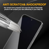 3 Pack Privacy Screen Protector For Samsung Galaxy S24 Fe With 3 Pack Camera Lens Protector, Anti Spy Tempered Glass Film, 9H Hardness, Black Protector, Anti-Scratch, Bubble Free