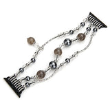 Bracelet Band Beaded Compatible with Watch 38/40/41mm Women, Fashion Elastic Stretch Strap Bands for iWatch Series SE/9/8/7/6/5/4/3/2/1