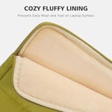 Puffy Laptop Sleeve 13 Inch Computer Case For Macbook Air 13 Pro 14 /Ipad Air Pro 13/Ideapad Flex 5 Gen 8 14"/Yoga Slim 7I Carbon/Thinkpad X1 Carbon/14 Thinkpad T14,Green